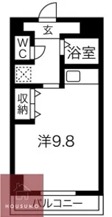 モアメゾンⅢ【502号室】の間取り