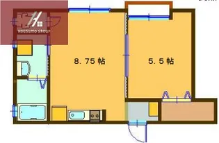 白芳荘21号館【5号室号室】の間取り