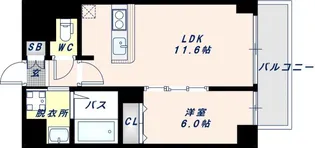 Avenir新深江【2階】の間取り