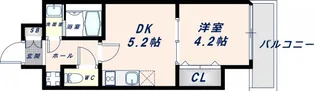 ガルデニア高井田【501号室】の間取り