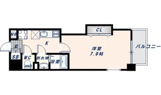 ラグゼ長田【5階】の間取り