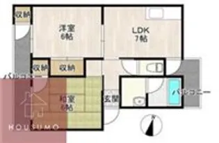 カノープス千里【A-1F(右)号室】の間取り