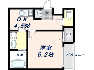 ノイヴェル布施【2階】の間取り