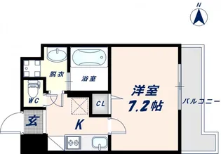 エムプラザ布施駅前参番館【703号室】の間取り