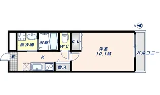 フジパレス高井田【1階】の間取り