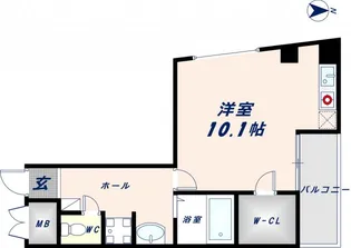 エムプラザ布施弐番館【4階】の間取り