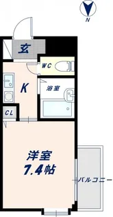 エスグランデ渋川【1階】の間取り