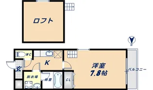 エスティームⅡ番館【201号室】の間取り