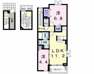 Ciertour M.K菱屋東【301号室】の間取り