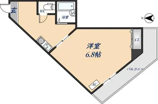 バンフォーレスミダ【305号室】の間取り
