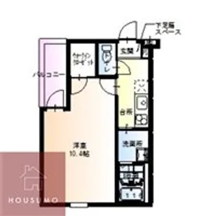 フジパレス瑞光Ⅹ番館【201号室】の間取り