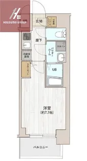 サムティ大阪GRANDEASTⅠ【709号室】の間取り