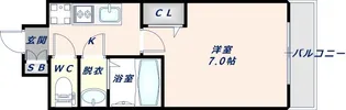 フォーリアライズ大阪イーストゲート【9階】の間取り