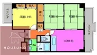 グローバル利倉【2階】の間取り