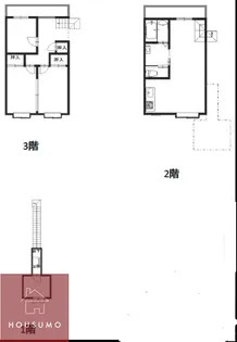 大阪府吹田市片山町2丁目【テラスハウス】の間取り