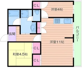 アルピナ中野【2階】の間取り