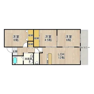 フォレスタ育和【3階】の間取り