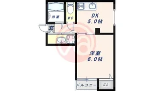 ラルゴハイツ【1階】の間取り