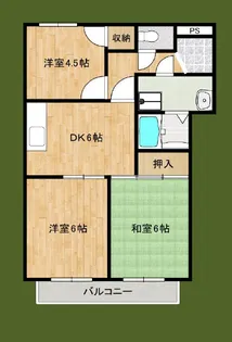 ロワール美章園【2階】の間取り