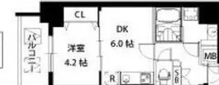 S-RESIDENCE江坂【411号室】の間取り