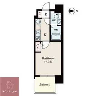 1LDKの間取り画像