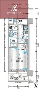 エスリード大阪平野プライム【311号室】の間取り