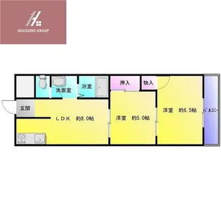 グランドハイツヤマダ【1階】の間取り