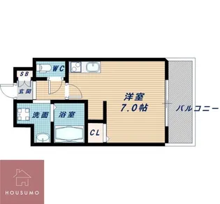 レークス新大阪ウエスト【202号室】の間取り
