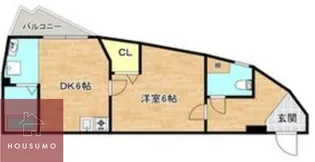 オプス塚本【0301号室】の間取り
