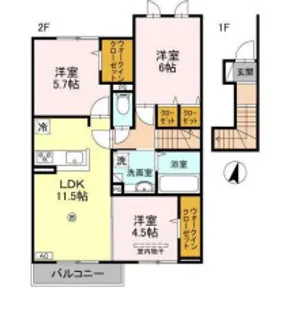 Ranunculus【2階】の間取り