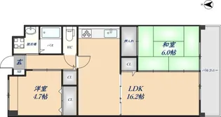 ローズプレイスヨシタ【303号室】の間取り