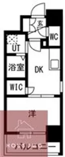 ワールドアイ大阪West Gate【10階】の間取り