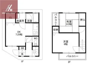大阪府八尾市西木の本1丁目【一戸建】の間取り