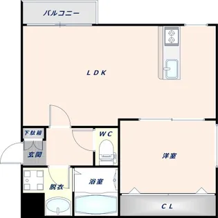 ラフィーネ放出【2階】の間取り