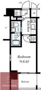 エスリード新北野【207号室】の間取り