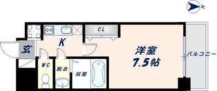 Luxe今里Ⅱ【1307号室】の間取り