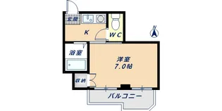1Kの間取り画像
