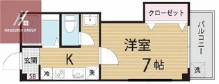 栗山マンション【202号室】の間取り
