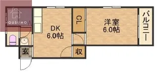 長吉ハイツ【101号室】の間取り
