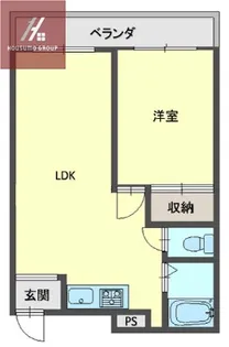 ロイヤル深江【6階】の間取り