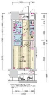 大阪府大阪市東成区東今里2丁目【マンション】の間取り
