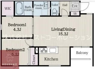 リブレメゾン東三国Ⅰ【203号室】の間取り