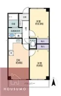 グランツ豊中【305号室】の間取り