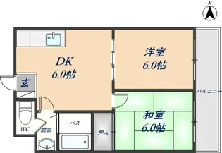 プレアール恩智【3階】の間取り