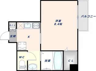 1Kの間取り画像