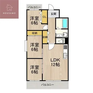 大阪府八尾市青山町3丁目【マンション】の間取り