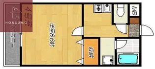 ウェルネス三界【4階】の間取り