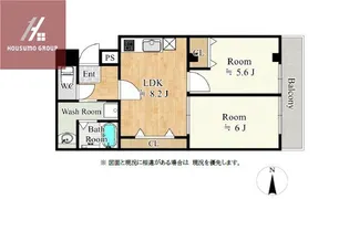 リュストル平野【1階】の間取り