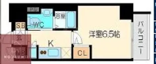 レジュールアッシュ北大阪GRANDSTAGE【8階】の間取り