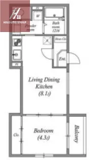 プランドール今里 【3階】の間取り